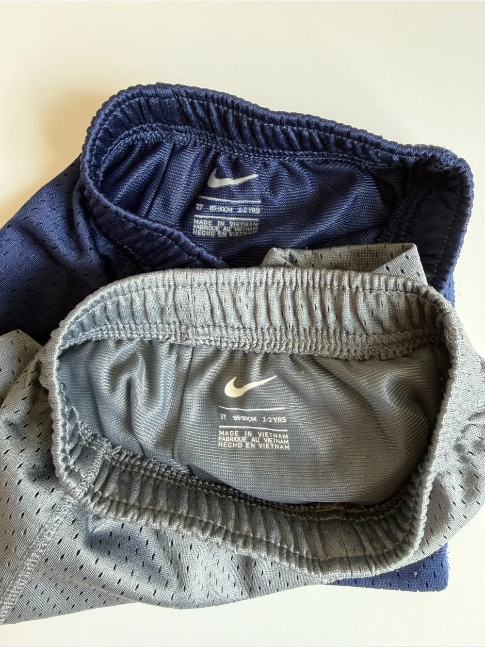 3/$15 | Nike Boys' Mesh Athletic Shorts - Navy & Gray 2T